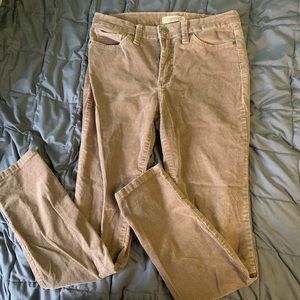 Corduroy pants.
